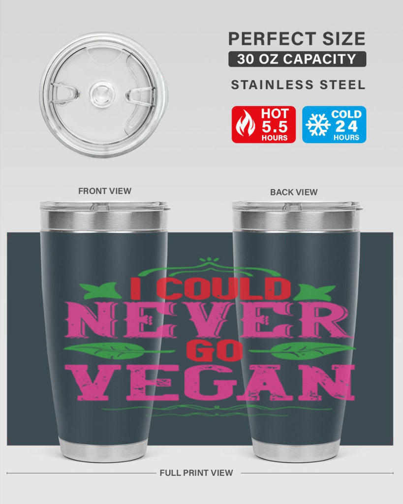 i could never go vegan 133#- vegan- Tumbler