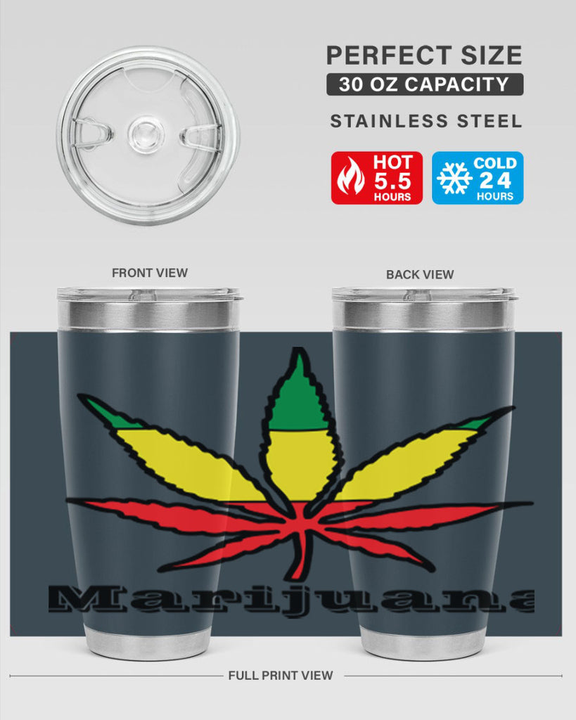 jamican cannabis 164#- marijuana- Tumbler