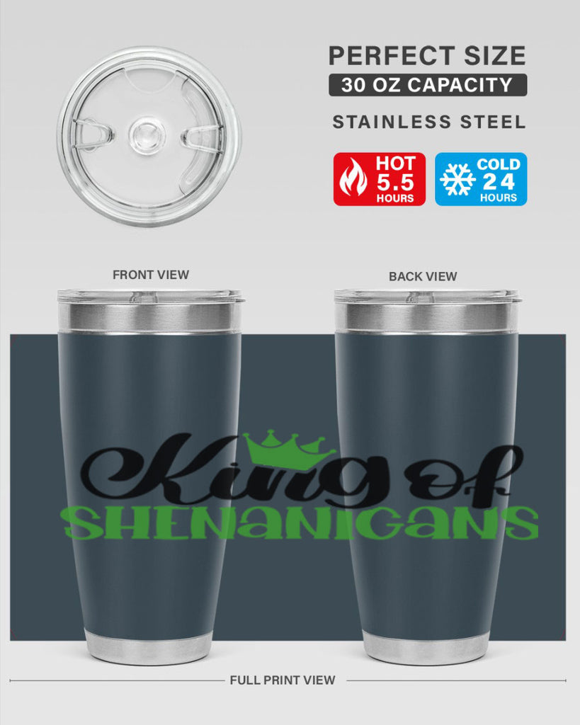 king Of Shenanigans Style 74#- St Patricks Day- Tumbler