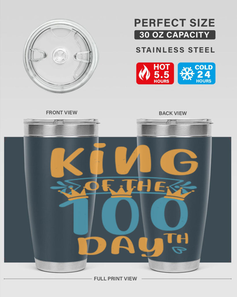 king of the th day 3#- 100 days of school- Tumbler