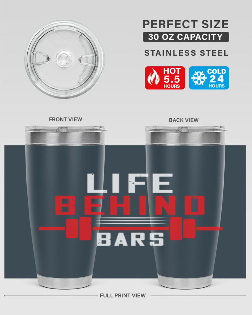 life behind bars 85#- gym- Tumbler