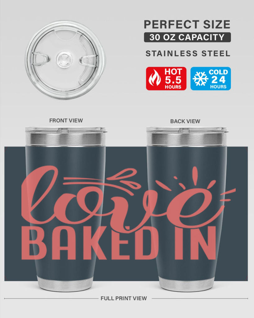 love baked in 13#- kitchen- Tumbler