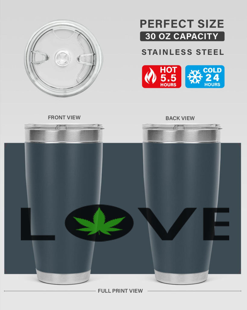 love cannabis 189#- marijuana- Tumbler