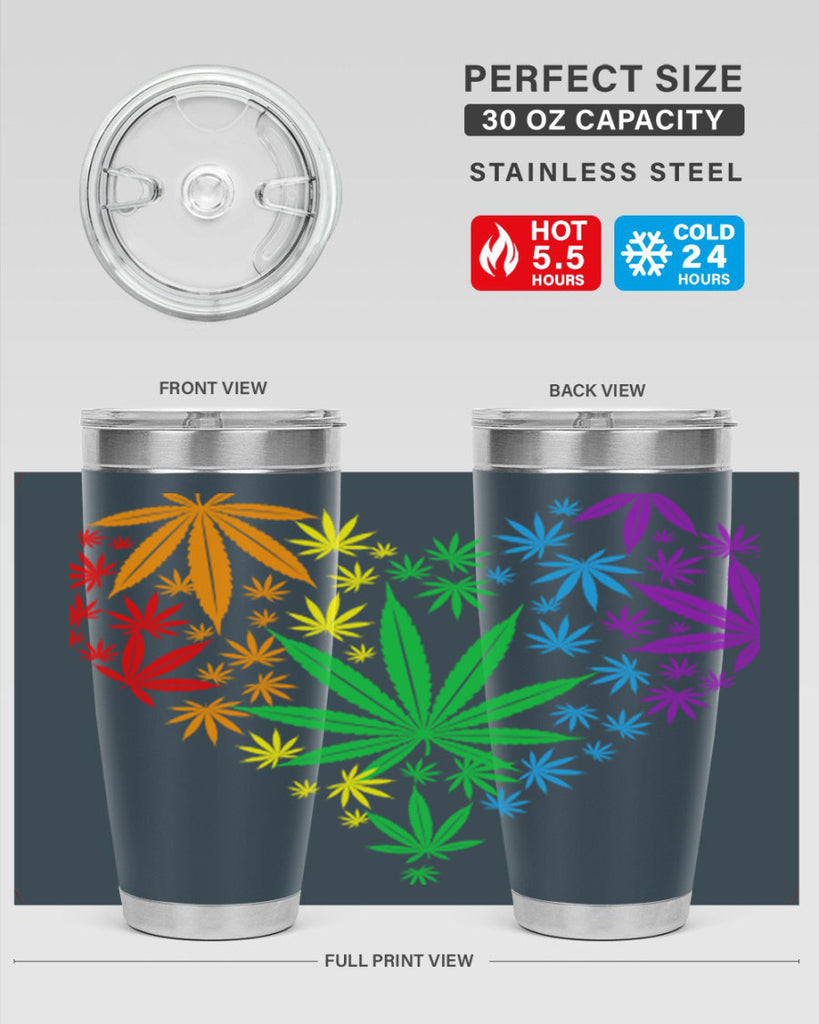 marijuana heart 200#- marijuana- Tumbler