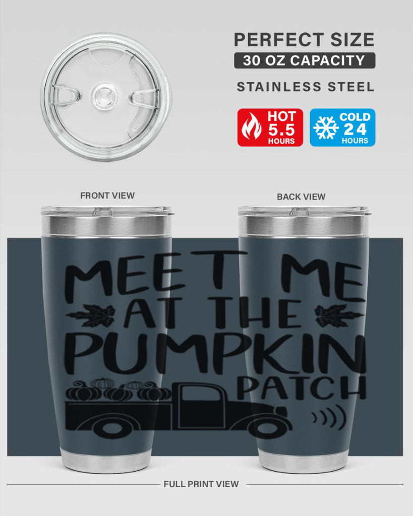 meet me at the pumpkin patch 423#- fall- Tumbler