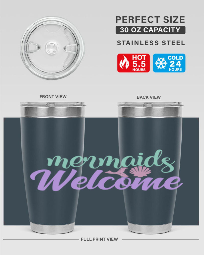 mermaids welcome 6#- mermaid- Tumbler