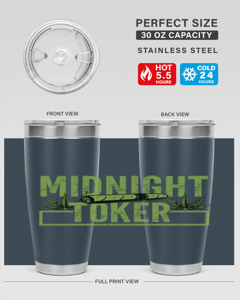 midnight toker 211#- marijuana- Tumbler