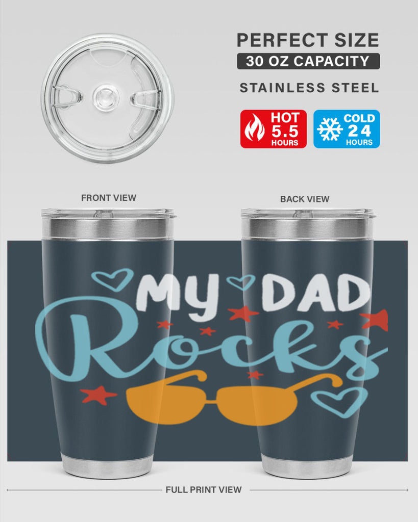 my dad rocks 83#- fathers day- Tumbler