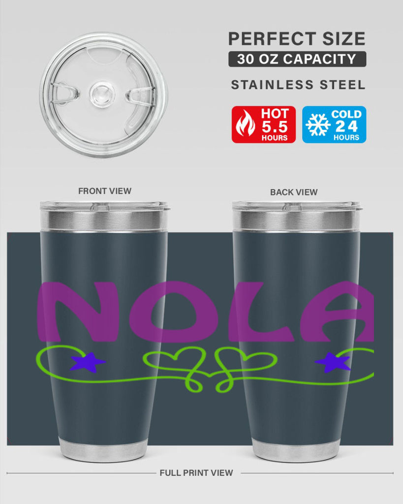 nola 5#- mardi gras- Tumbler