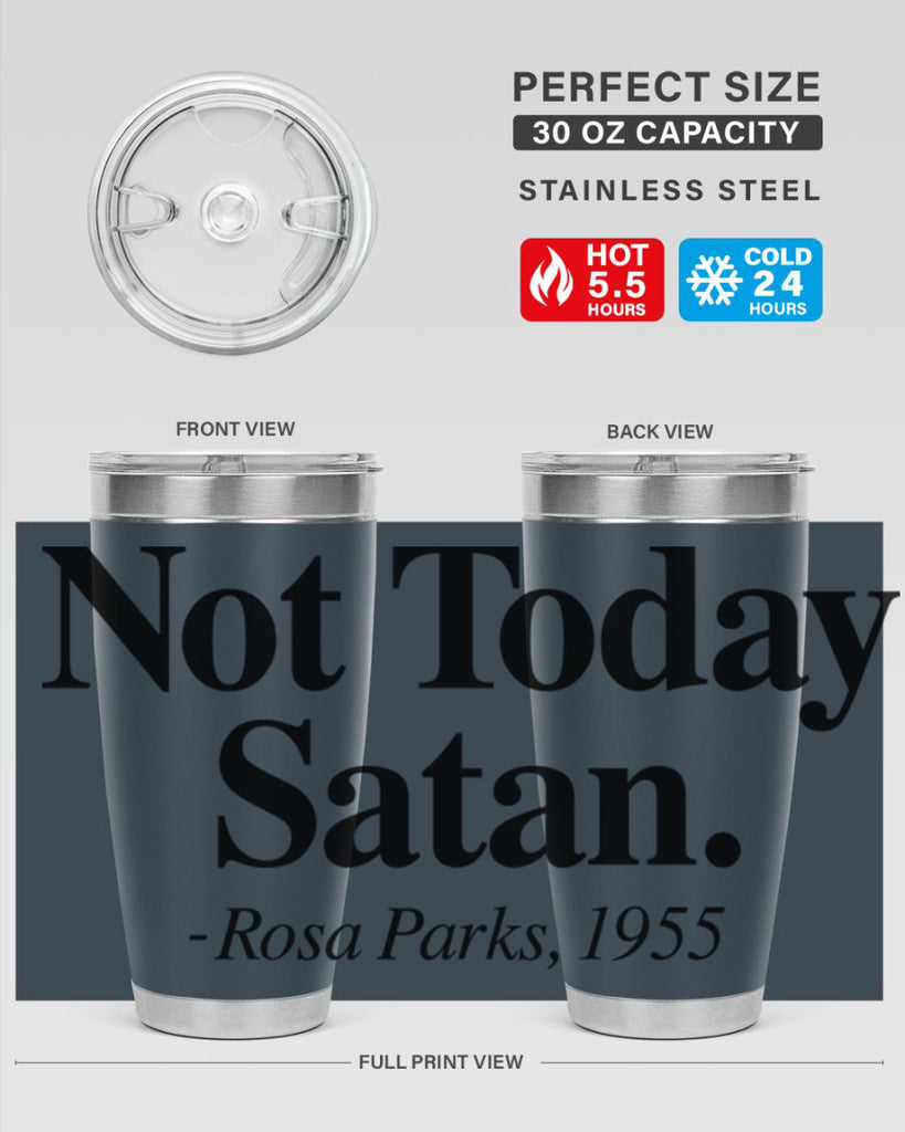 not today satan rosa parks 59#- black words phrases- Cotton Tank