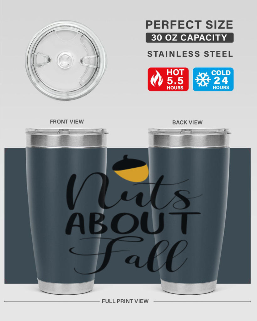 nuts about fall 445#- fall- Tumbler