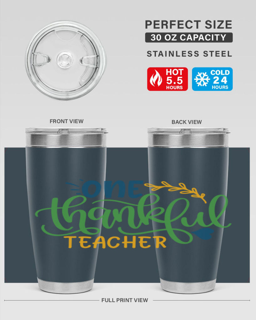 one thankful teacher Style 156#- teacher- tumbler