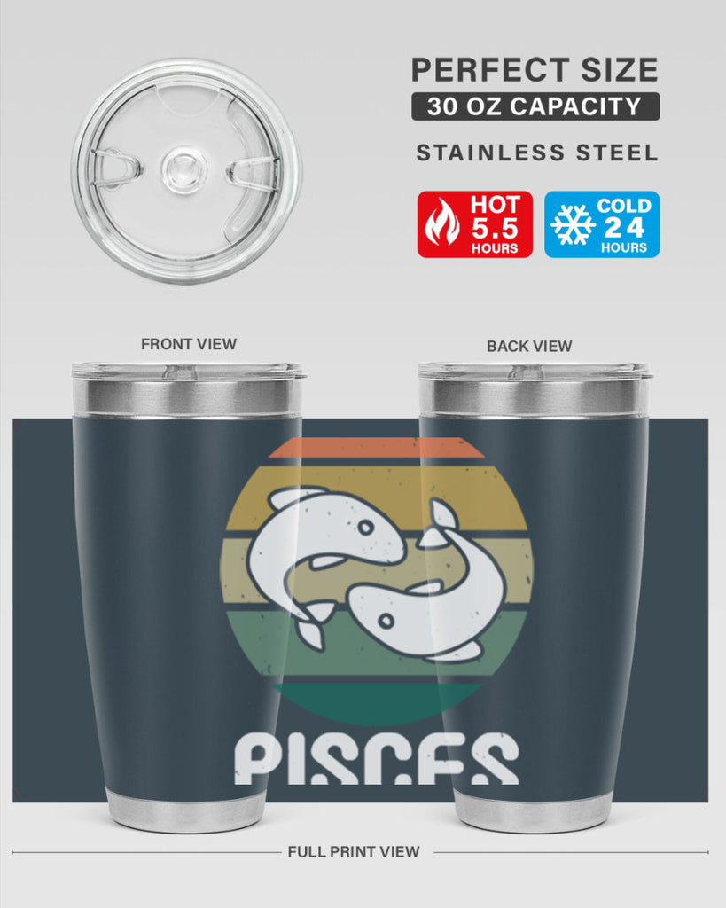 pisces 346#- zodiac- Tumbler