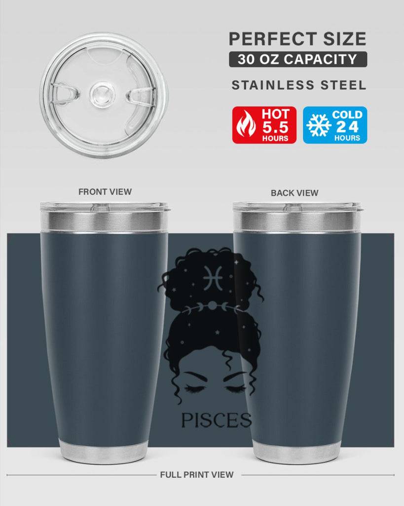 pisces 353#- zodiac- Tumbler