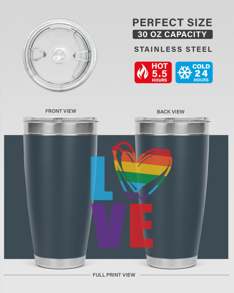 pride love heart 64#- lgbt- Tumbler