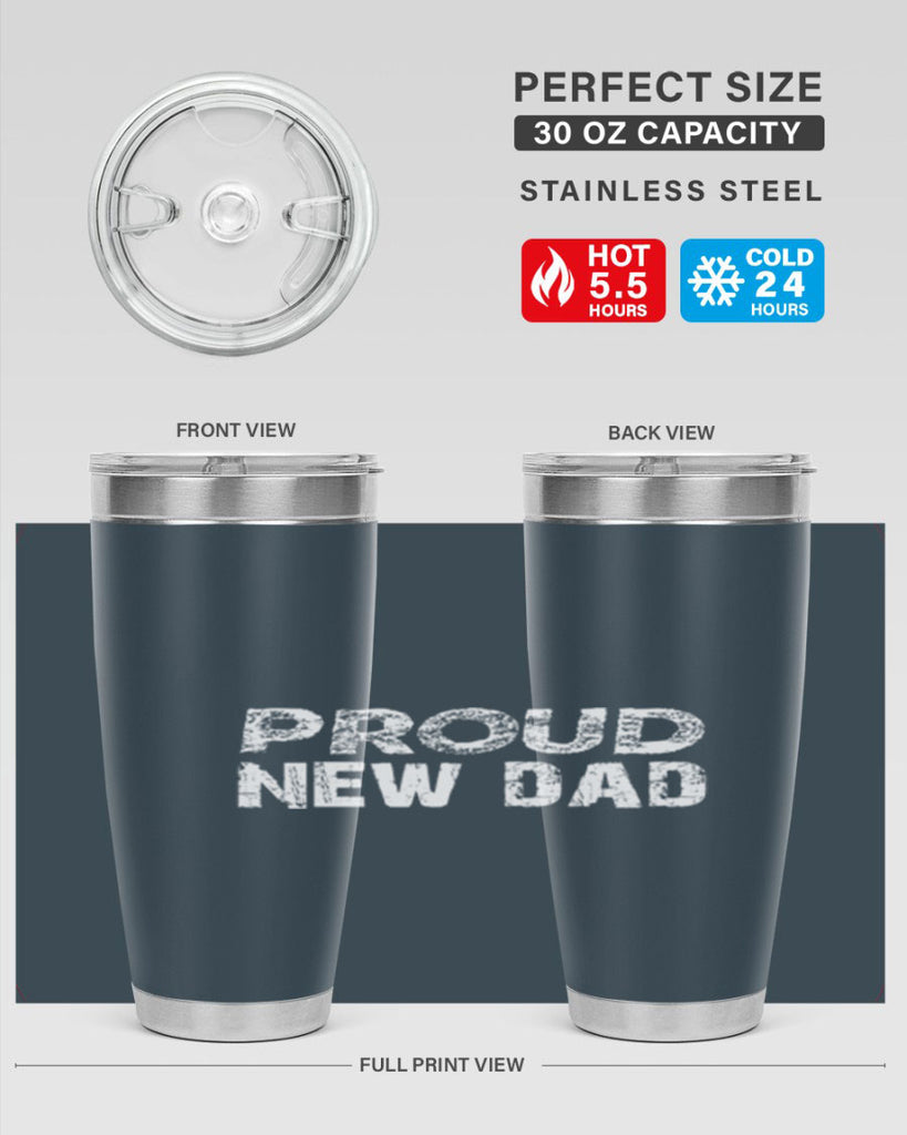 proud new dad 70#- dad- Tumbler