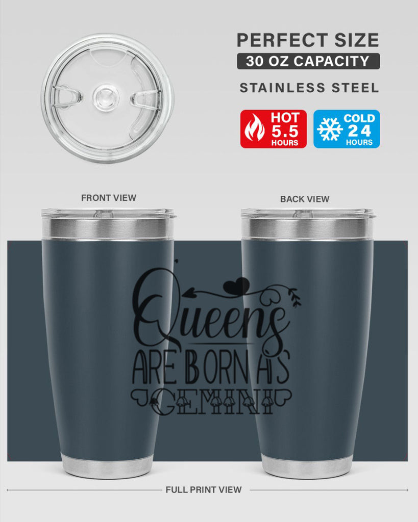 queens are born as Gemini 390#- zodiac- Tumbler