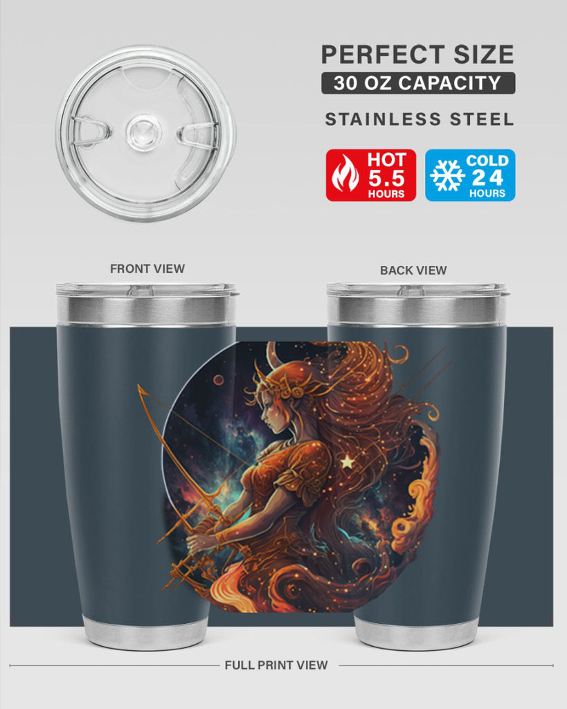sagittarius 417#- zodiac- Tumbler