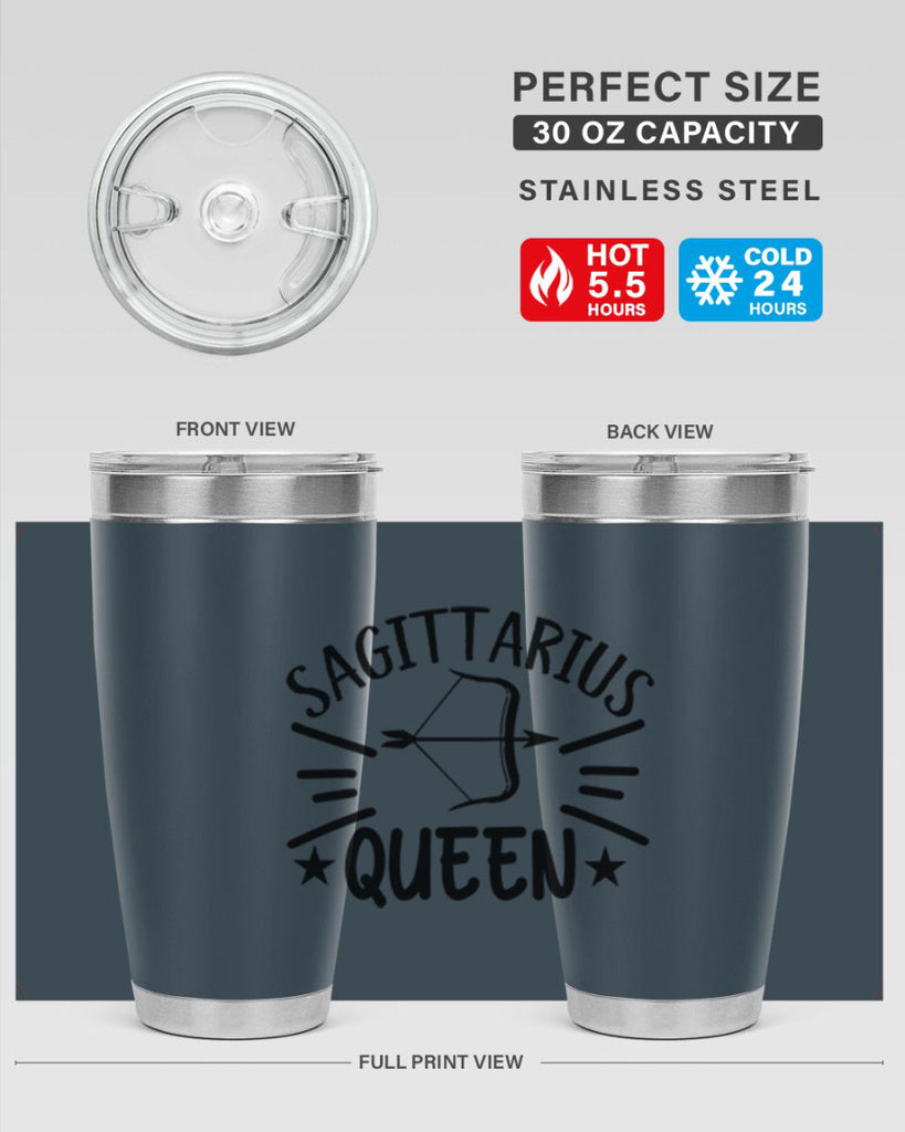 sagittarius queen 411#- zodiac- Tumbler