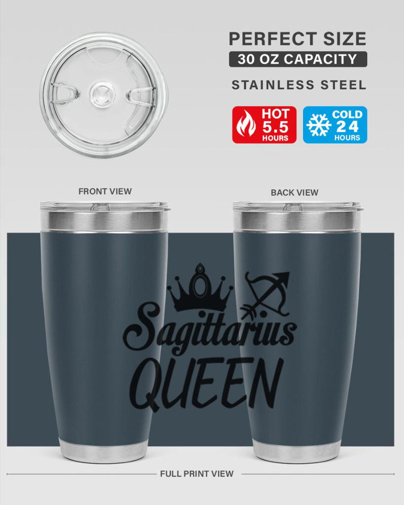 sagittarius queen 412#- zodiac- Tumbler