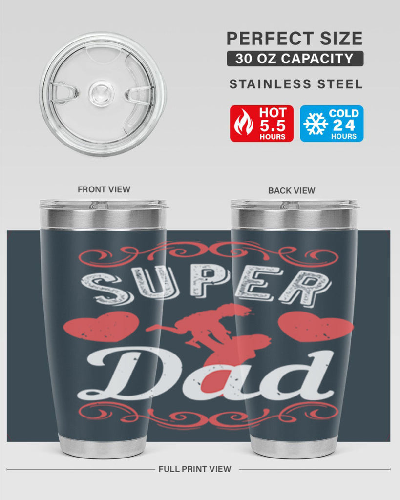 super dad 178#- fathers day- Tumbler