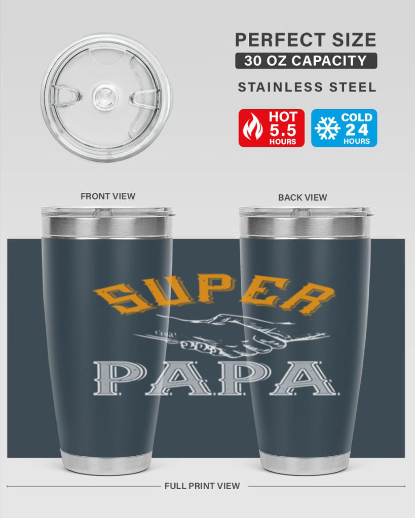 super papa 8#- grandpa - papa- Tumbler