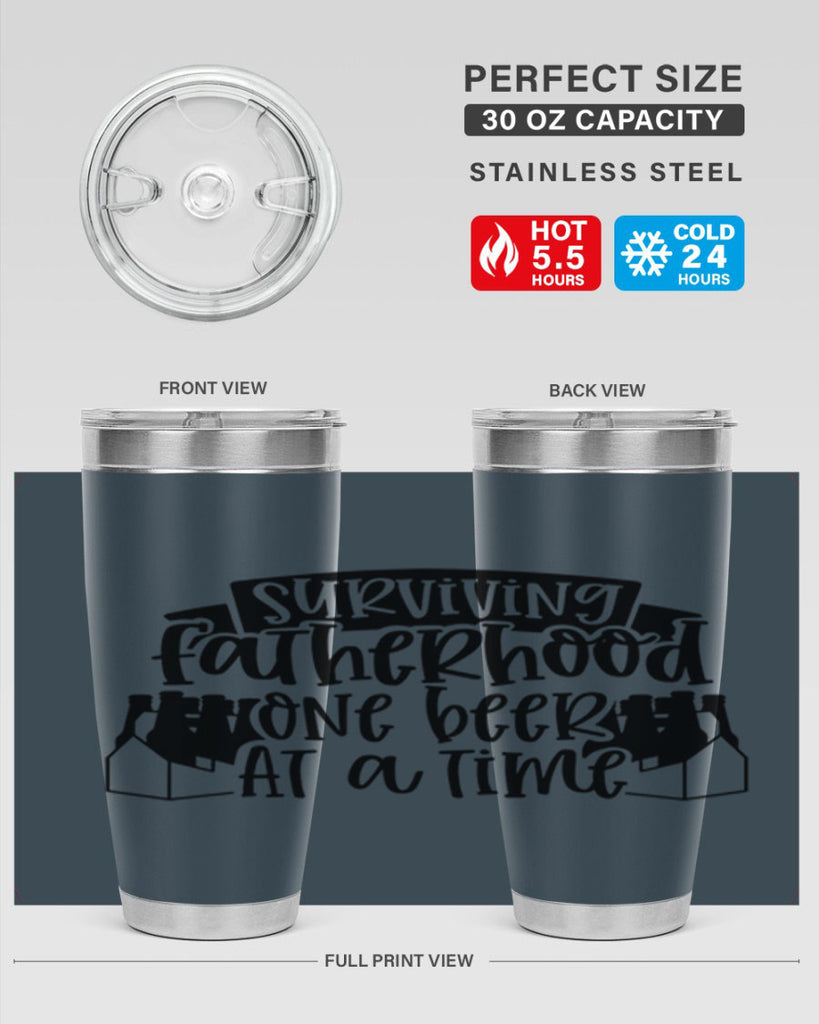 surviving fatherhood one beer at a time 19#- fathers day- Tumbler