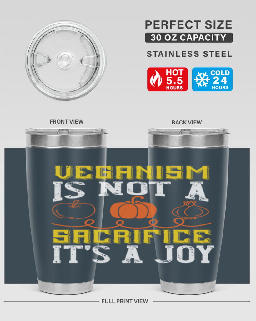 veganism is not a sacrificeits a joy 17#- vegan- Tumbler