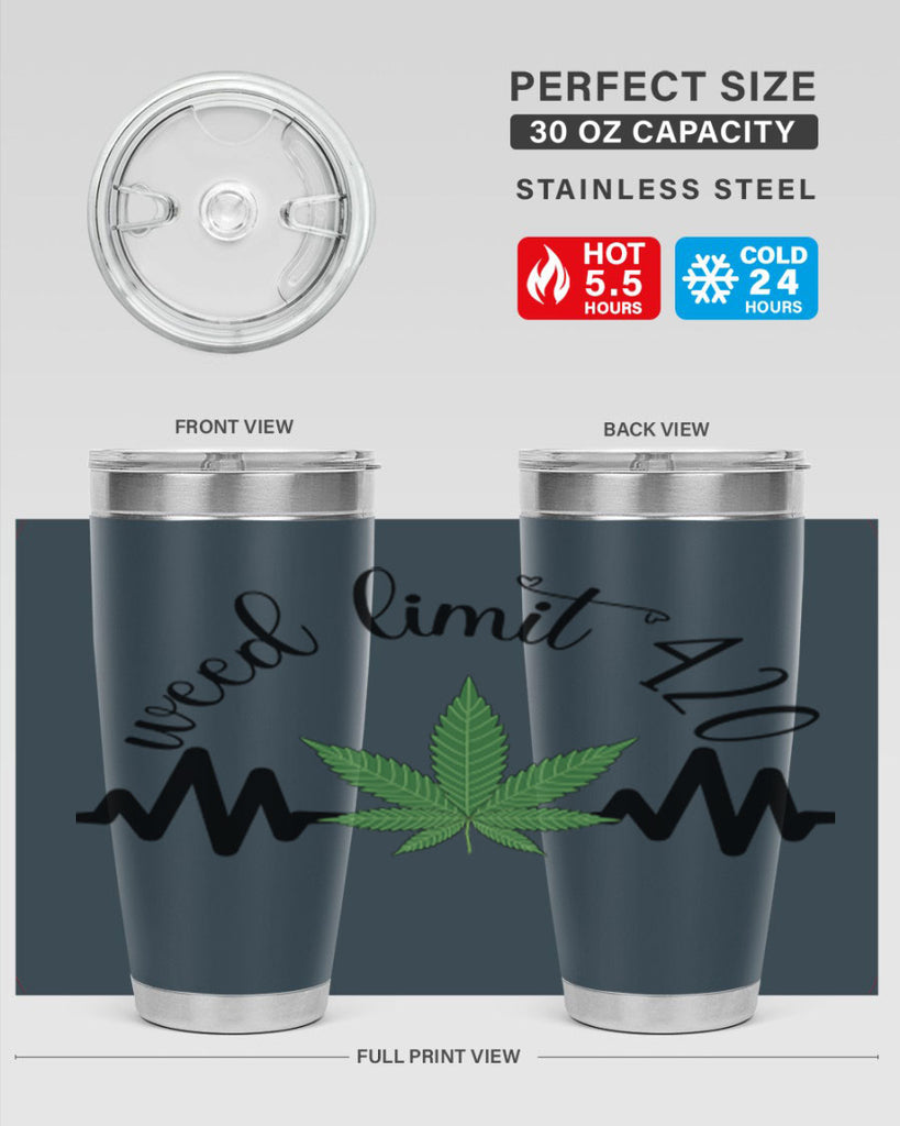 weed limit 420 cannabis heartbeat 292#- marijuana- Tumbler