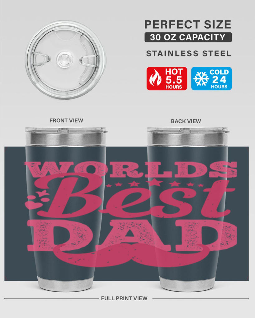 worlds best dad 142#- fathers day- Tumbler