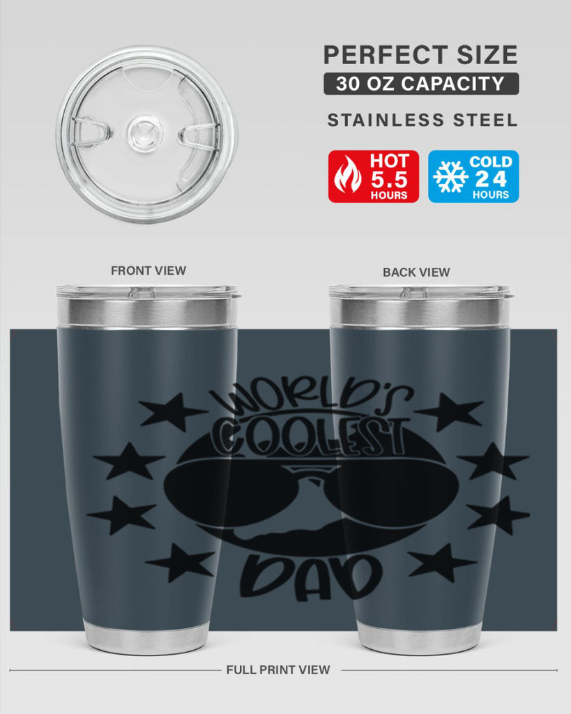 worlds coolest dad 11#- fathers day- Tumbler