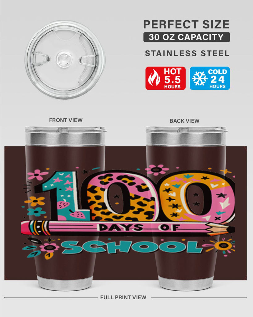 100 days of school lighting 32#- 100 days of school- Tumbler