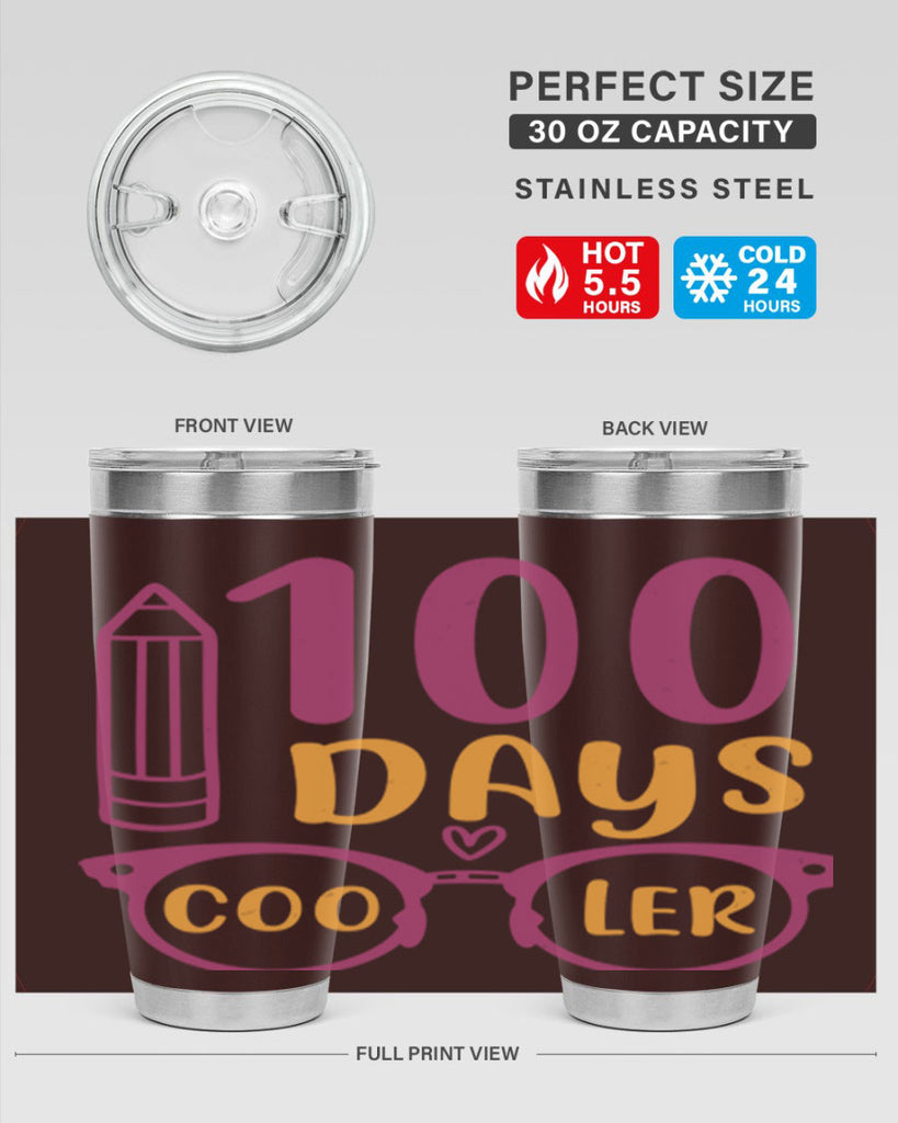 2 days cooler 42#- 100 days of school- Tumbler