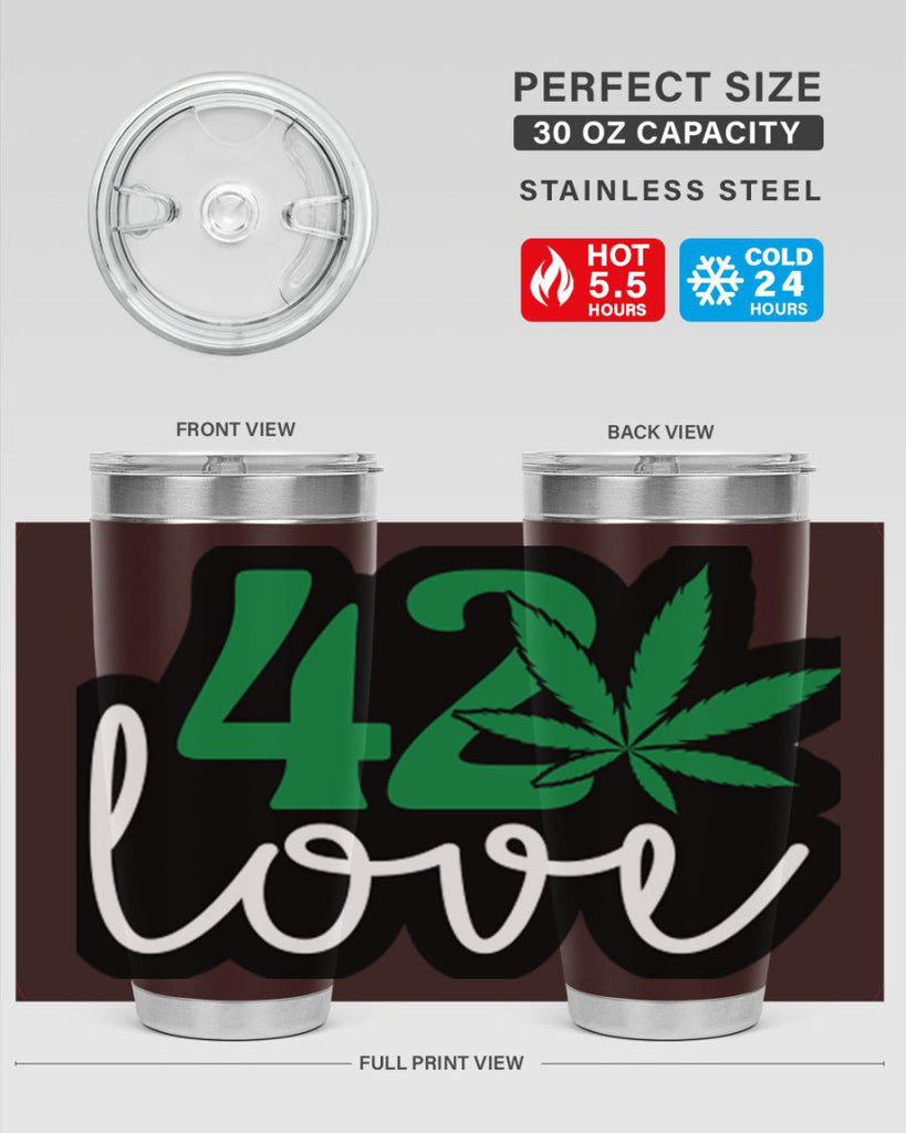 420 love 1#- marijuana- Tumbler