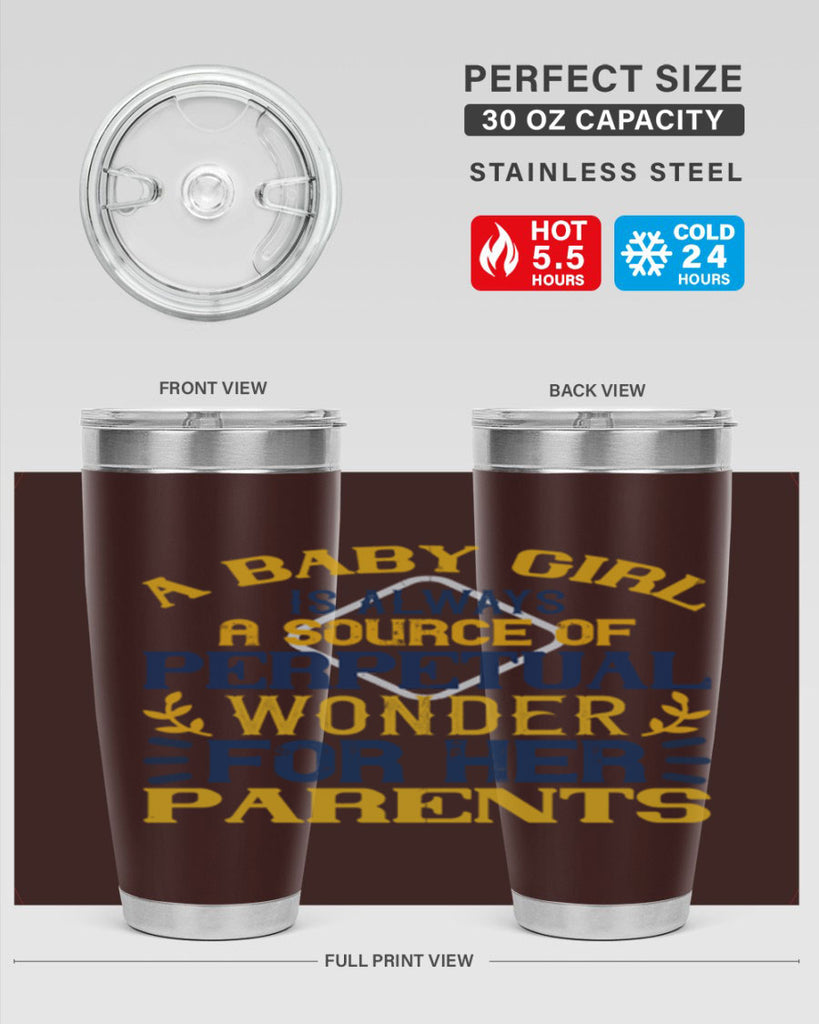 A baby girl is always a source of perpetual wonder for her parents Style 142#- baby- tumbler