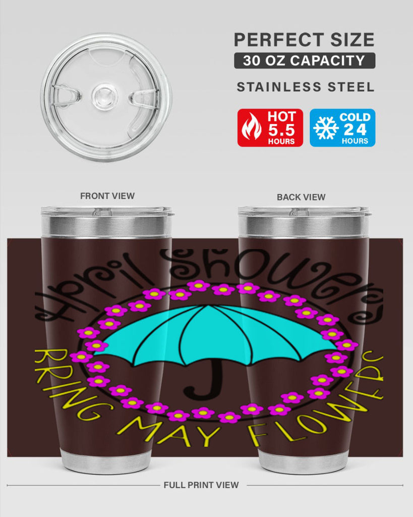 April showers21#- spring- Tumbler
