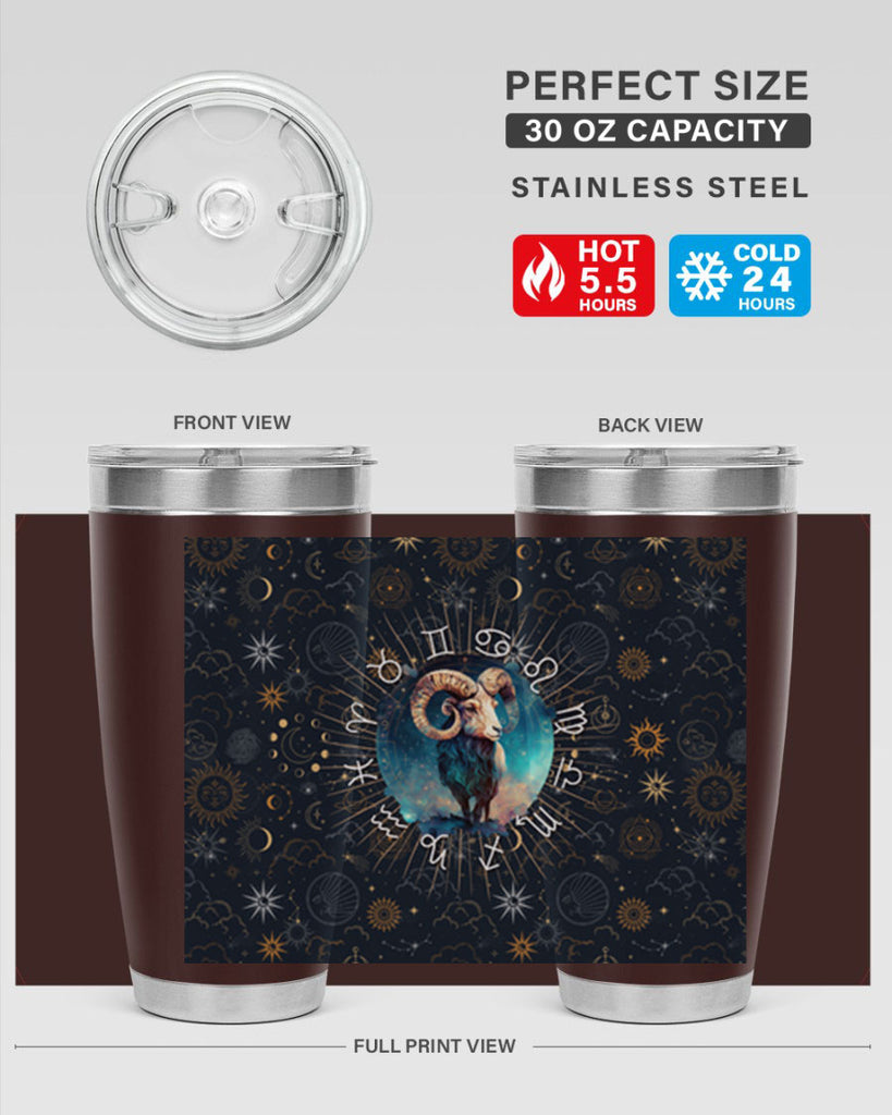 Aries Straigth 95#- zodiac- Tumbler