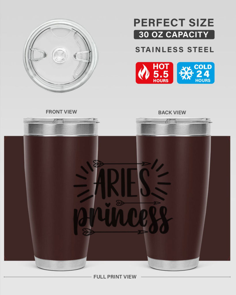 Aries princess 115#- zodiac- Tumbler