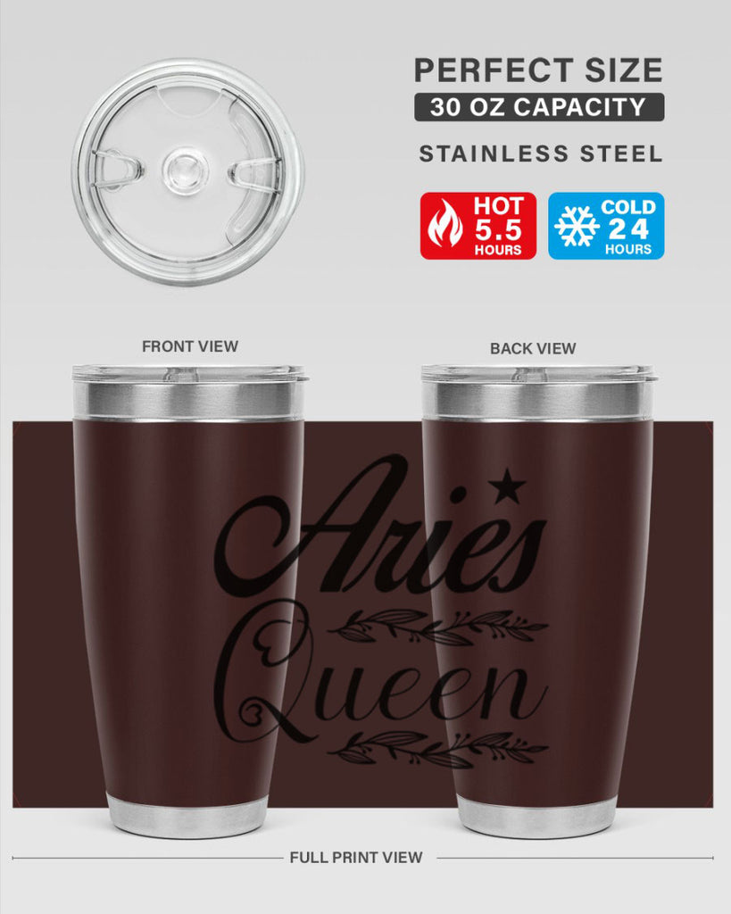 Aries queen 119#- zodiac- Tumbler
