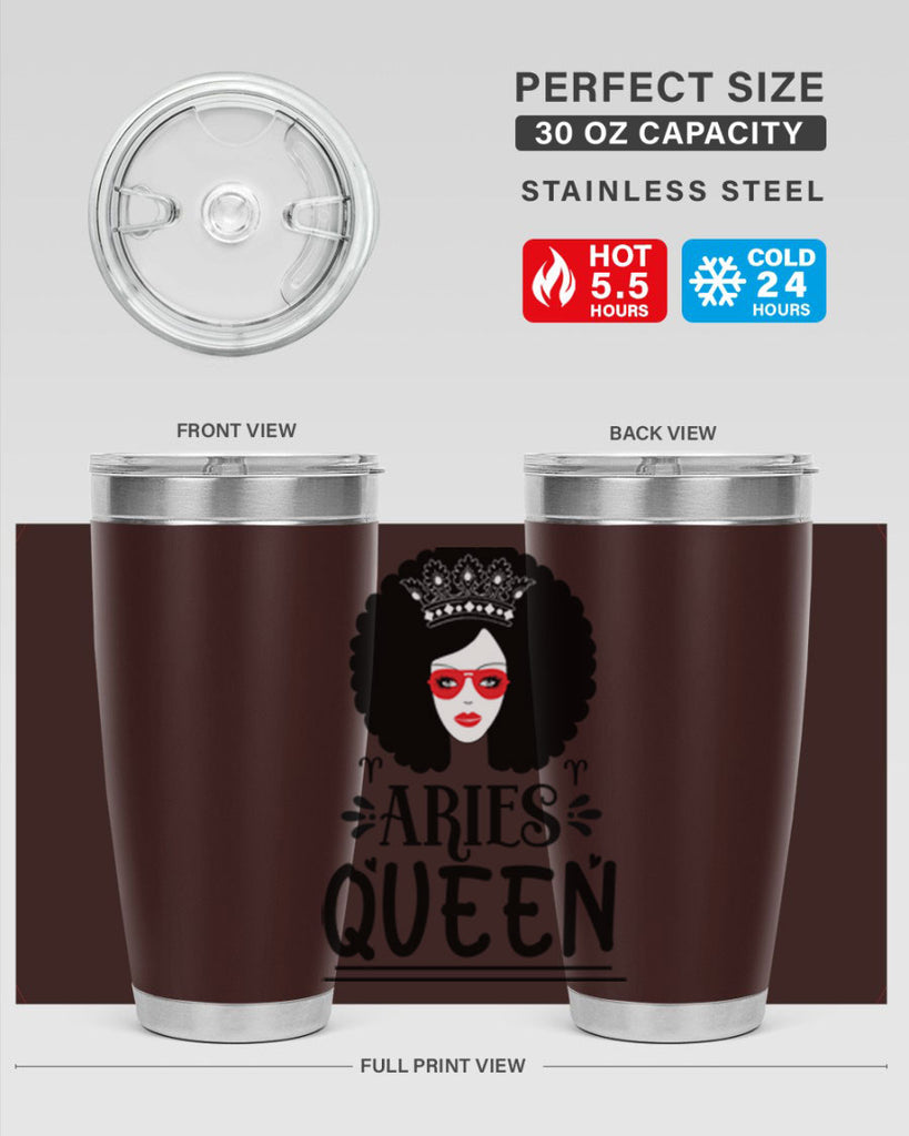 Aries queen 120#- zodiac- Tumbler