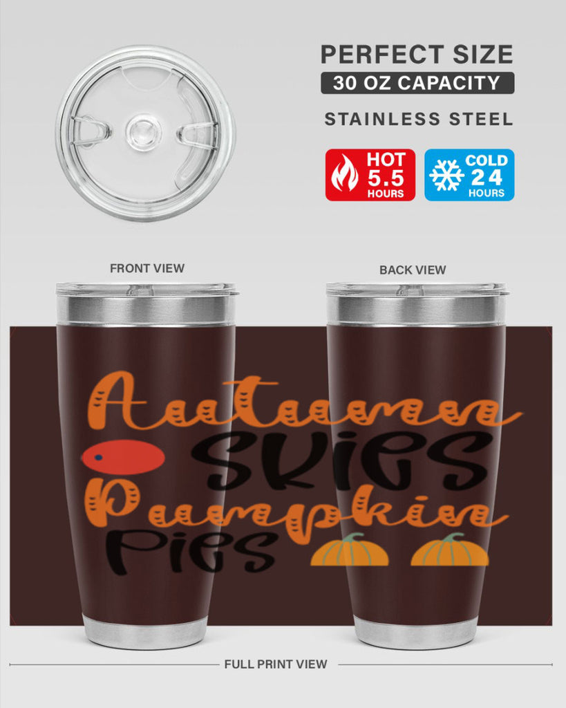 Autumn Skies Pumpkin Pies 30#- fall- Tumbler