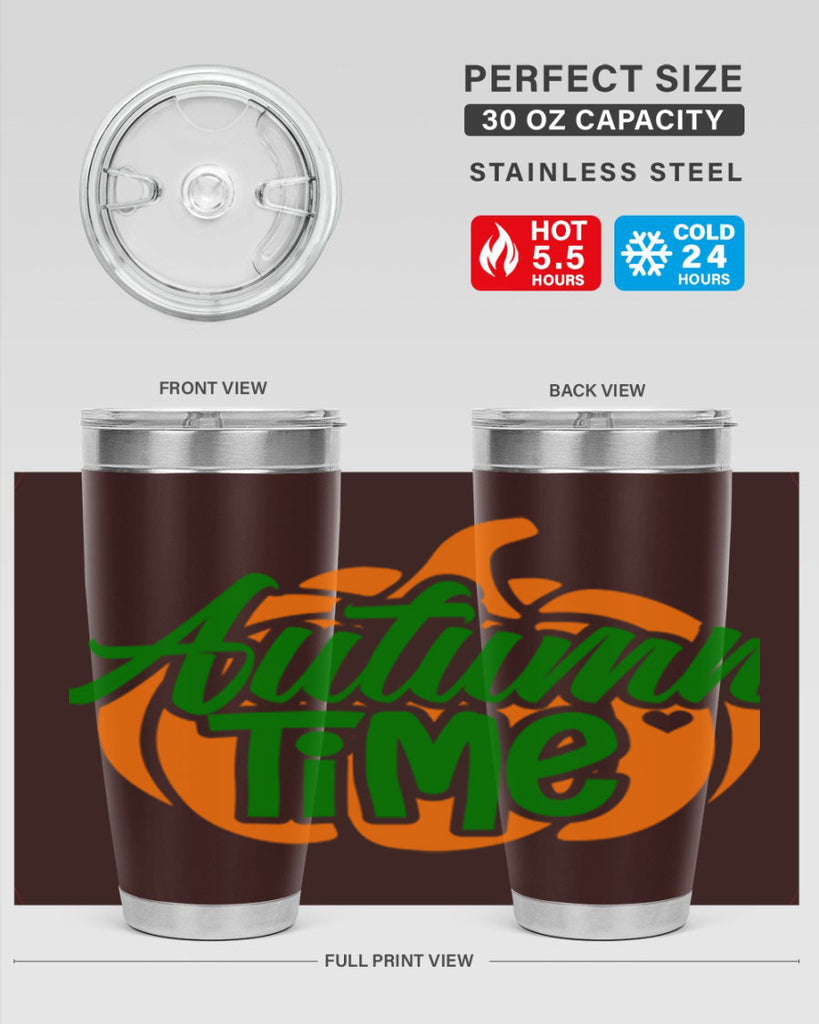 Autumn Time 34#- fall- Tumbler