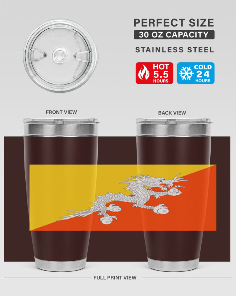 Bhutan 178#- world flags- Tumbler