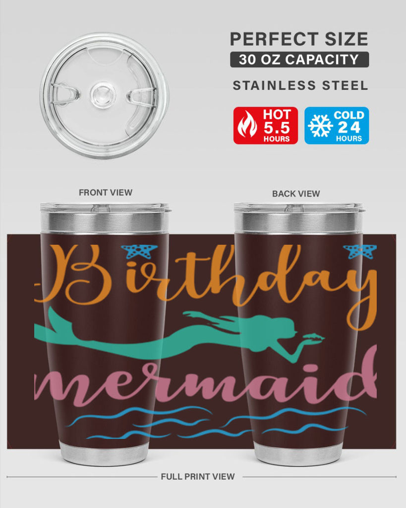 Birthday Mermaid Design 79#- mermaid- Tumbler