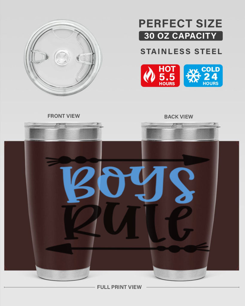 Boys Rule Style 108#- baby- tumbler