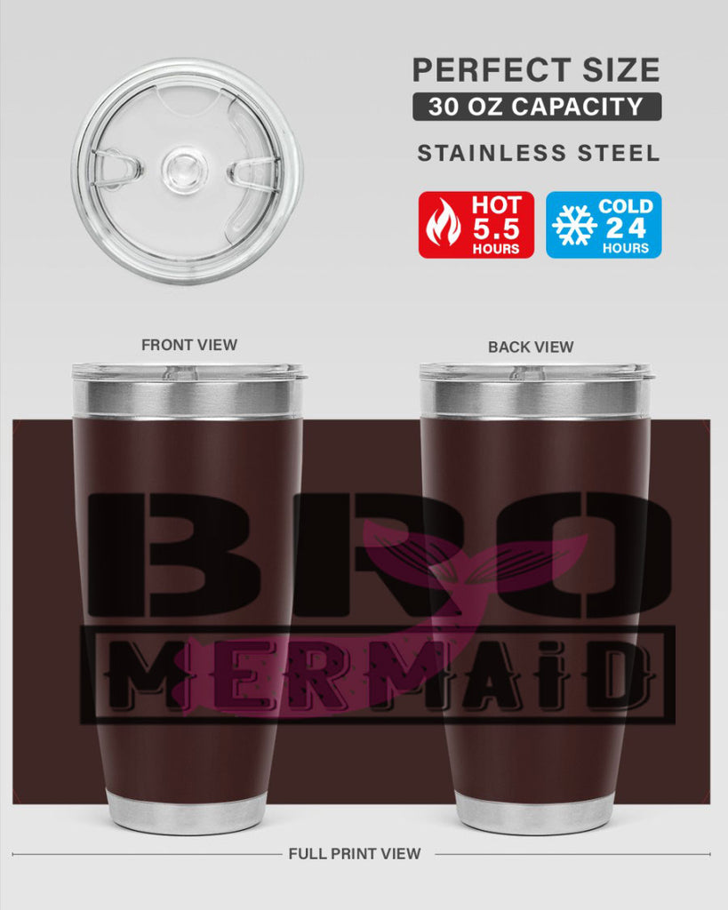 Bro mermaid 85#- mermaid- Tumbler