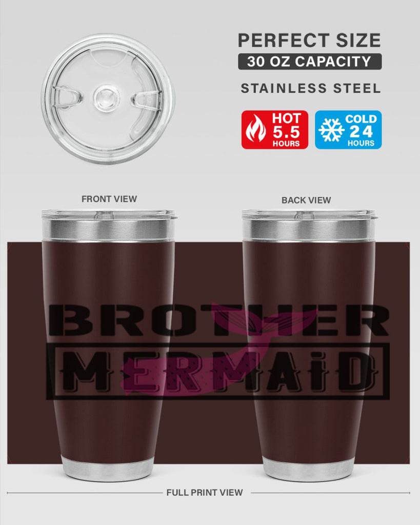 Brother mermaid 86#- mermaid- Tumbler