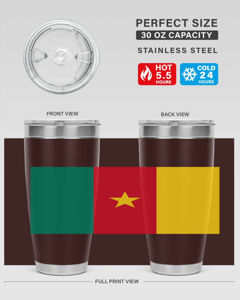 Cameroon 167#- world flags- Tumbler