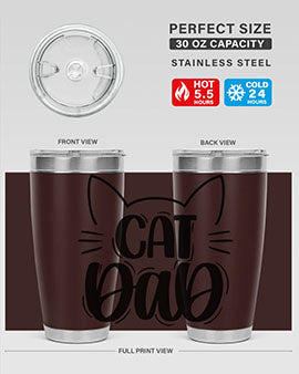 Cat Dad Style 81#- cat- Tumbler