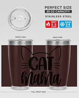 Cat Mama Style 84#- cat- Tumbler